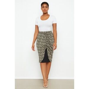 GOOD AMERICAN‎ Size 4 Leopard Print Skirt NWT Msrp $125